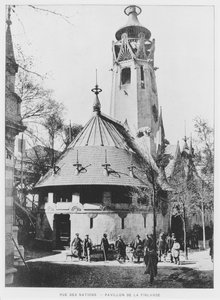 O Pavilhão Finlandês na Rue des Nations na Exposição Universal de 1900, Paris de French Photographer