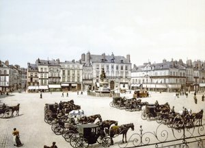 A estátua de Joana d&39;Arc, Place du Martroi, Orleans, pub. c.1900 de French Photographer