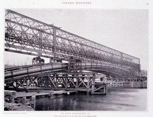 As obras da ponte Alexandre III a 15/12/1898 - em "O Fígaro Ilustrado de French Photographer