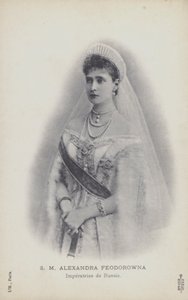 Czarina Alexandra da Rússia (foto a p/b) de French Photographer