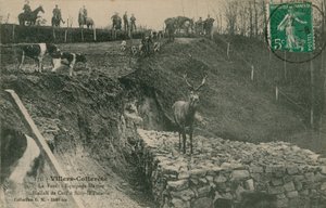 Villers-Cotterêts. A Floresta - Tripulação Menier Hallali de Cerf no bobo-la-Poterie. Postal enviado em 1913. de French Photographer