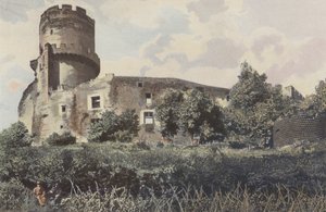 Volvic, antigo Chateau de Tournoel, vista geral de French Photographer