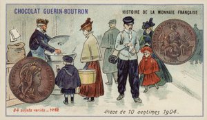 Peça de 10 cêntimos de French School