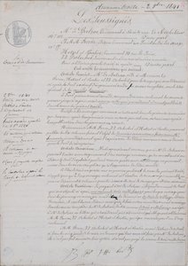 2º Contrato relativo à La Comédie Humaine entre Honore de Balzac (1799-1850) e Hetzel, Paulin, Dubochet e a editora Charles Furne, 2 de outubro de 1841 de French School