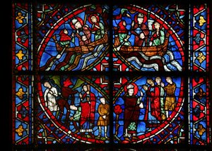 4 painéis da janela do St Germain (w29b) de French School