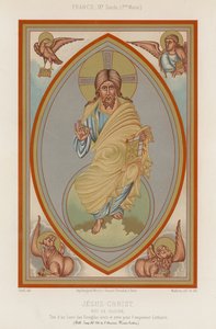 Uma representação do século IX de Jesus Cristo de French School