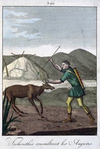 Um Xamã Chukchi Consultoria ao Oráculo, 1811 de French School