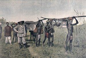 Um comboio na Marchand Mission em 1898, do Le Petit Journal, 1899 de French School