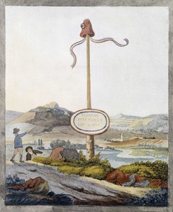 Uma fronteira francesa na época da revolução de 1789: "Passageiros, esta terra é livre" de French School