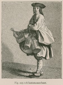 Um comerciante de lanternas de French School