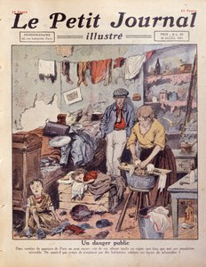 Uma favela em Paris, ilustração do Le Petit Journal, 30 de outubro de 1921