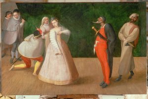 Uma representação da Commedia dell