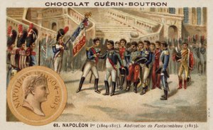 Abdicação de Napoleão em Fontainebleau de French School