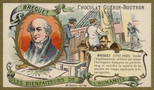 Abraham-Louis Breguet, relojoeiro suíço (chromolitho) de French School