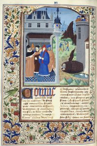 Adicionar. 11696, f.136v Boccaccio observando a tortura, de 