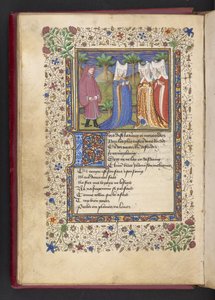 Adicionar MS 21247 f.40v Um cavalheiro e três damas, de 