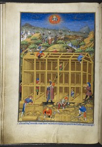 Adicionar Ms 18850 f.15v, The building of Noah