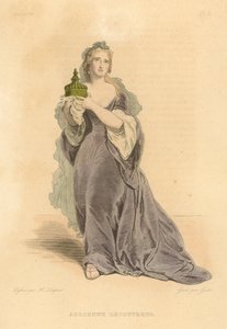 Adrienne Lecouvreur (gravura a cores) de French School