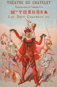Anúncio para uma performance no Theatre du Chatelet, Paris de French School