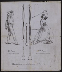 Anúncio para equipamento de exercício de French School