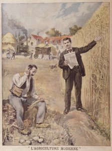 Propaganda para a revista LAgriculture Moderne, em Le Petit Journal, 4 de abril de 1897 (gravura colorida)