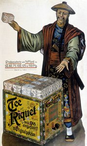 Publicidade para o chá chinês Riquet - Final do século XIX de French School