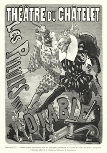Cartaz ilustrado mostrando dois dos principais personagens do conto de fadas Devil