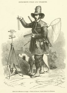 Albert de la Marmora em viagem (gravura) de French School