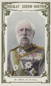 Albert, rei da Saxônia (foto colorida) de French School