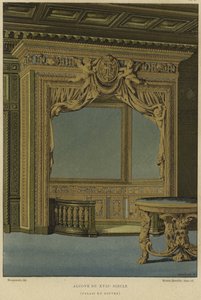 Alcova, Palais du Louvre, Paris, Século 17 de French School