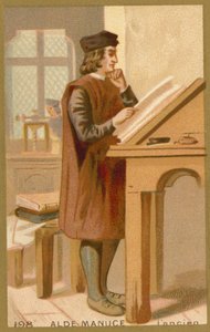 Aldus Manutius the Elder, humanista italiano, impressor e editor