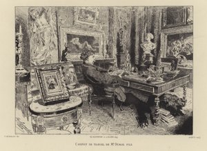 Alexandre Dumas, o Jovem, em seu estudo de French School