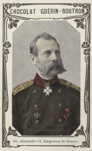 Alexandre II, imperador da Rússia (foto colorida) de French School
