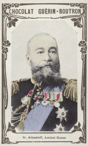 Alexeieff, almirante russo (foto colorida) de French School