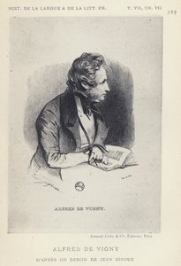 Alfred De Vigny (litografia) de French School
