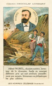 Alfred Nobel, químico e industrial sueco que inventou dinamite de French School