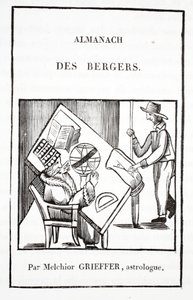 Almanaque dos pastores por Melchior Grieffer, astrólogo de French School