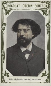 Alphonse Daudet, litterateur (foto colorida) de French School