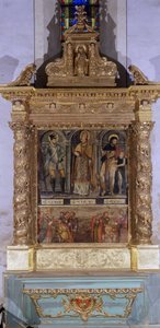 Altar Santa Clara (também chamado altar Saint Roch) de French School