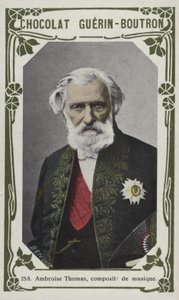 Ambroise Thomas, compositor musical (foto colorida) de French School