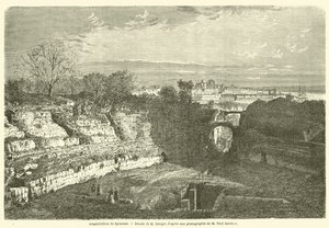 Anfiteatro de Syracuse (gravura) de French School
