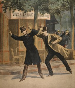 Um incidente entre Esterhazy e Picquart, ilustração do Le Petit Journal: Supplement illustre, 17 de julho de 1898 de French School