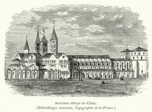 Antigo mosteiro de Cluny (gravura) de French School