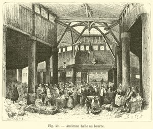 Antigo salão com manteiga de French School
