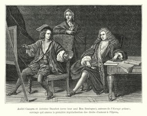 Andre Campra e Antoine Danchet, com seu amigo Bon Boulogne, autores de l