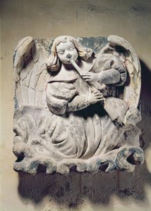 Músico Anjo (baixo-relevo) de French School