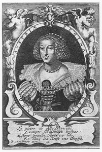 Ana da Áustria (gravura) de French School