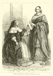 Anne da Áustria e o cardeal Mazarin de French School