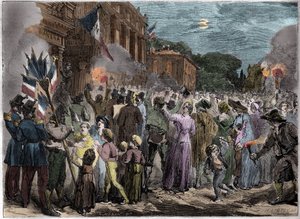 Anexação da Sabóia e Nice à França - 1860 Anexação de Nice pela França de French School