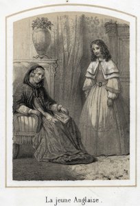 Gravura anónima do século XIX de French School